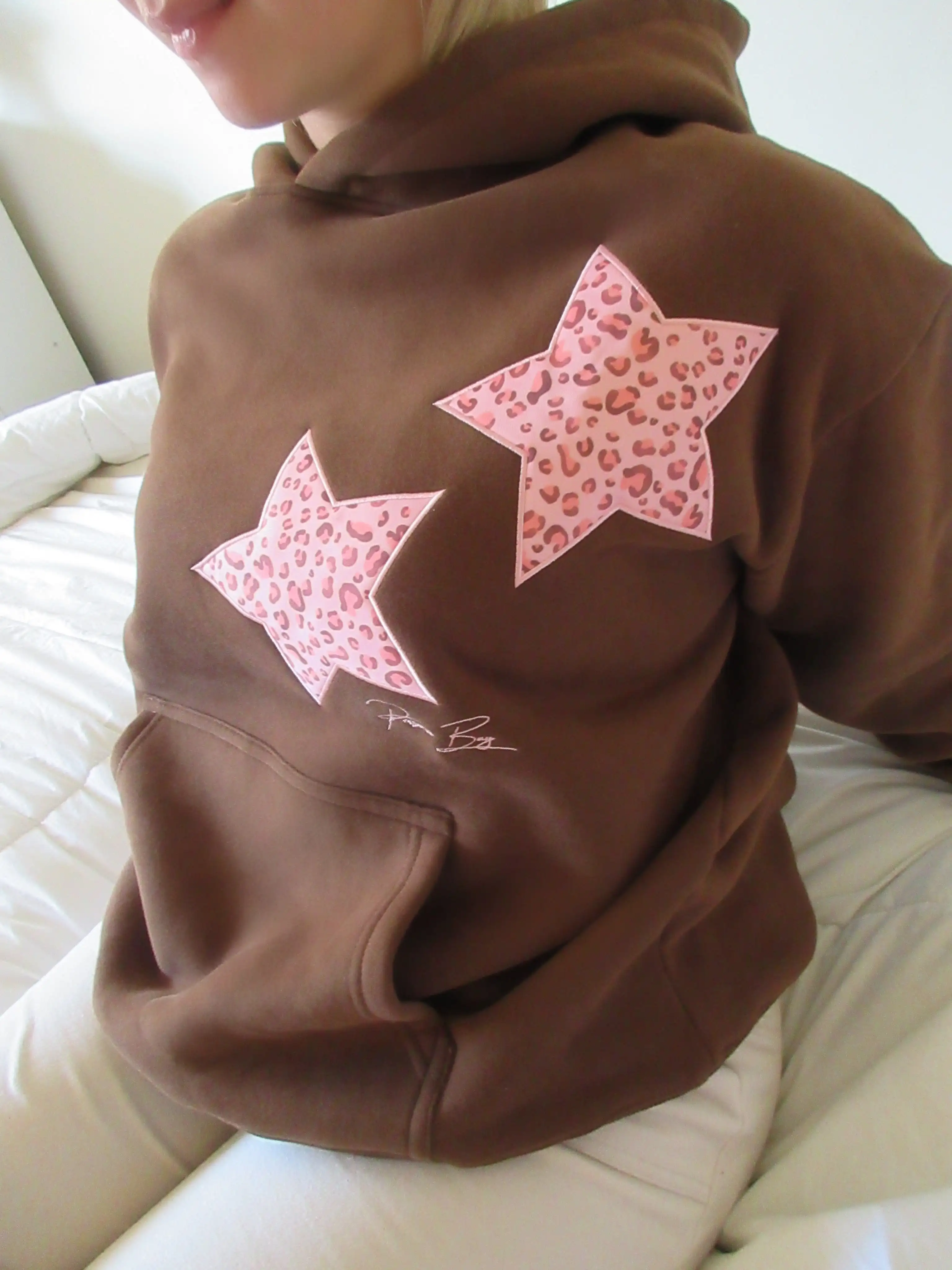 Leopard Star Girl Hoodie – Women's Hoodies & Sweatshirts - Image 5