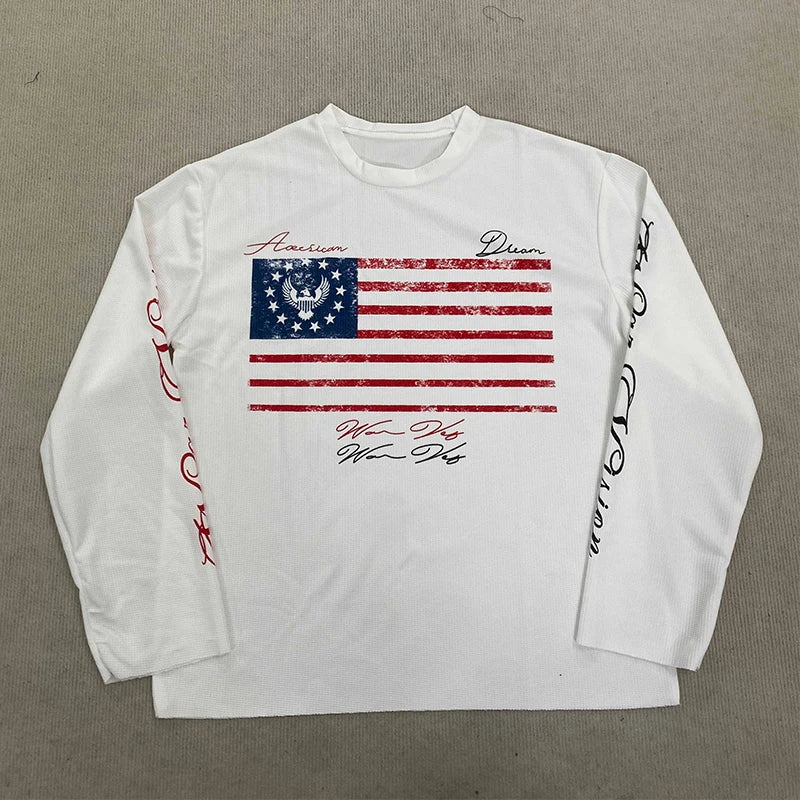 American Streetwear Long Sleeve Top – Women's Tops - Image 4