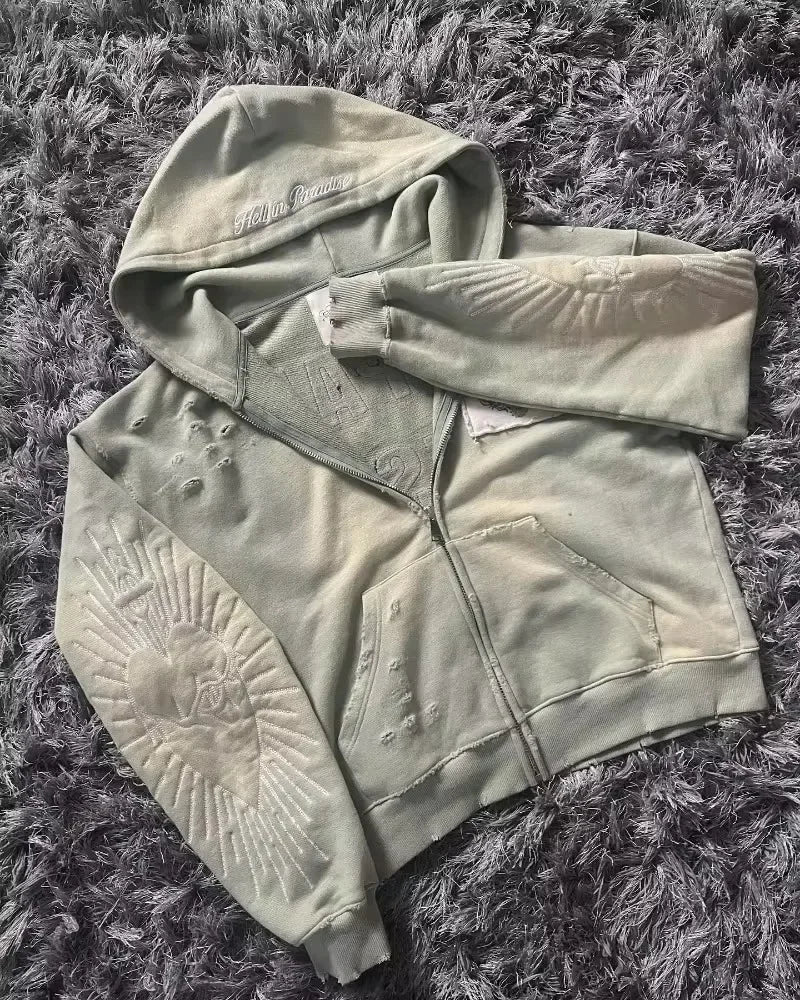 Embroidered Define Sweater – Women's Sweaters - Image 3