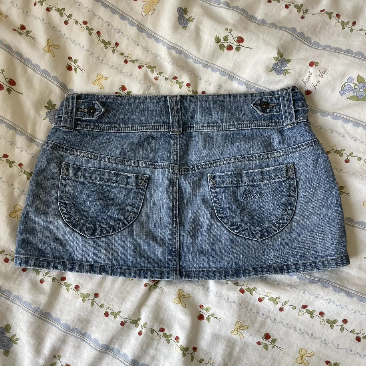 Blue Mini Skirt – Women's Skirts - Image 2