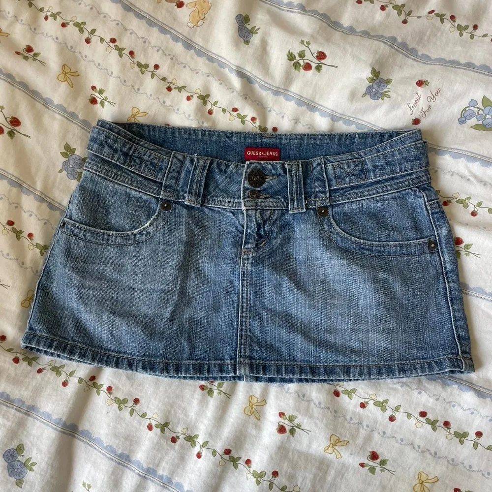 Blue Mini Skirt – Women's Skirts - Image 3