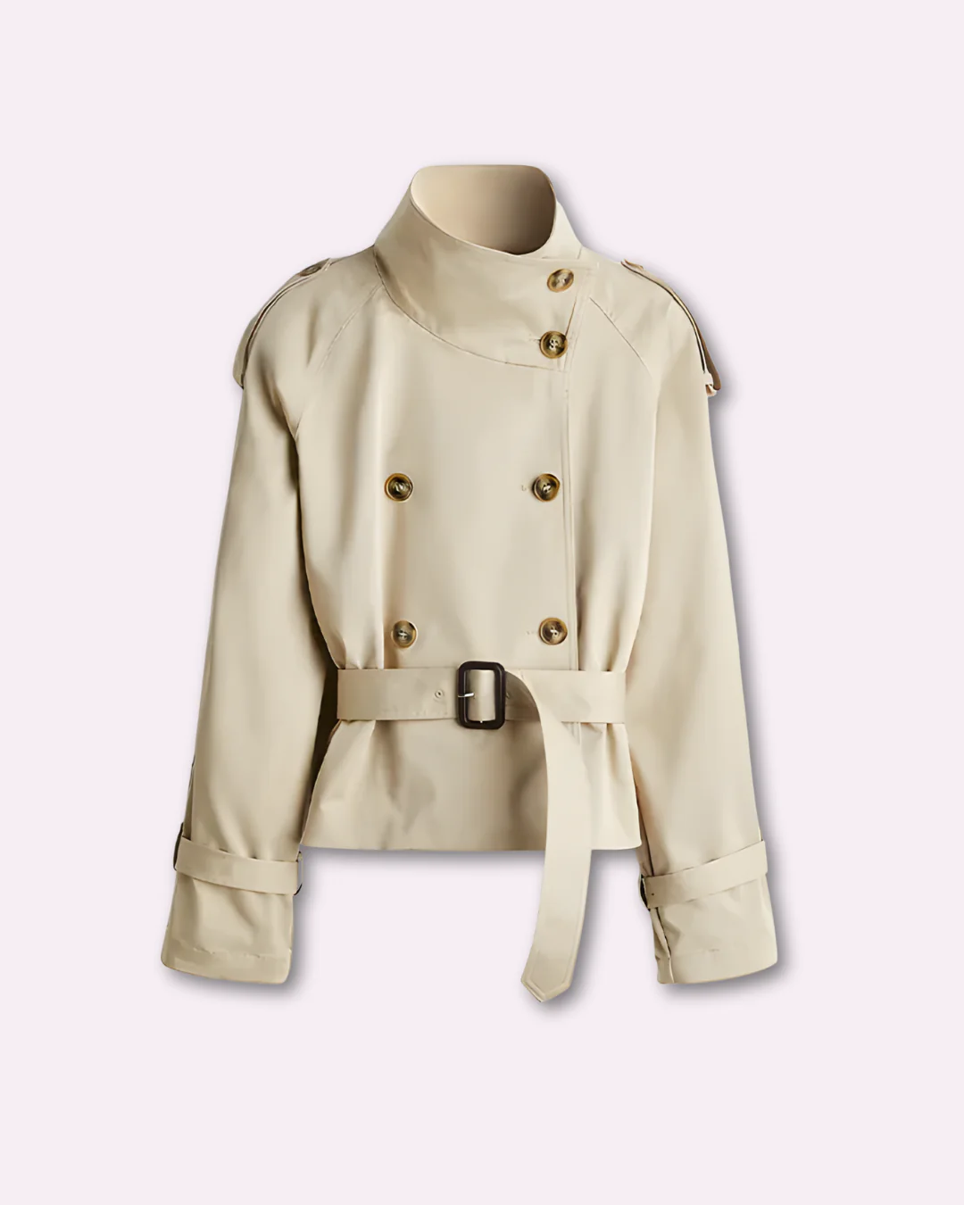 Turtleneck Trench Coat – Women's Jackets