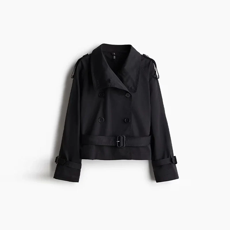 Turtleneck Trench Coat – Women's Jackets - Image 3
