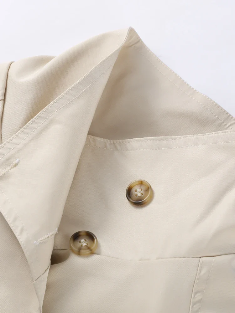 Turtleneck Trench Coat – Women's Jackets - Image 6