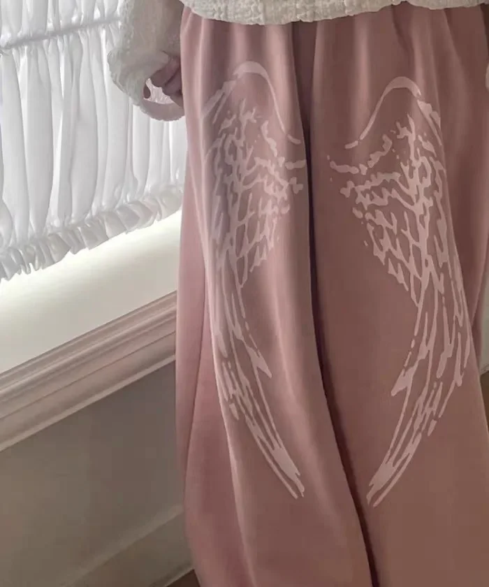 Angel Wings Graphic Breathable Pants – Women's Trousers & Joggers - Image 8