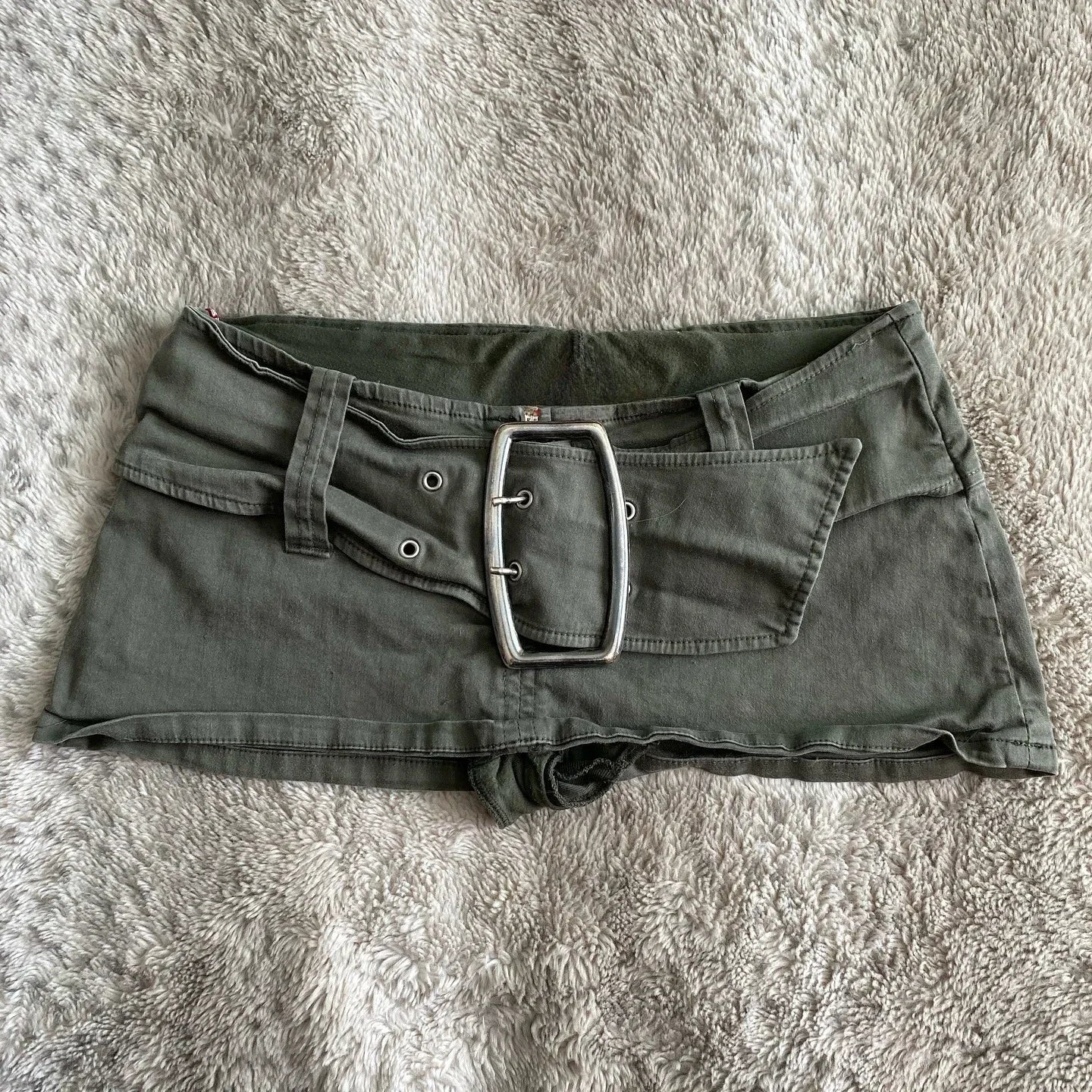 low waist mini denim skirt – Women's Skirts - Image 7
