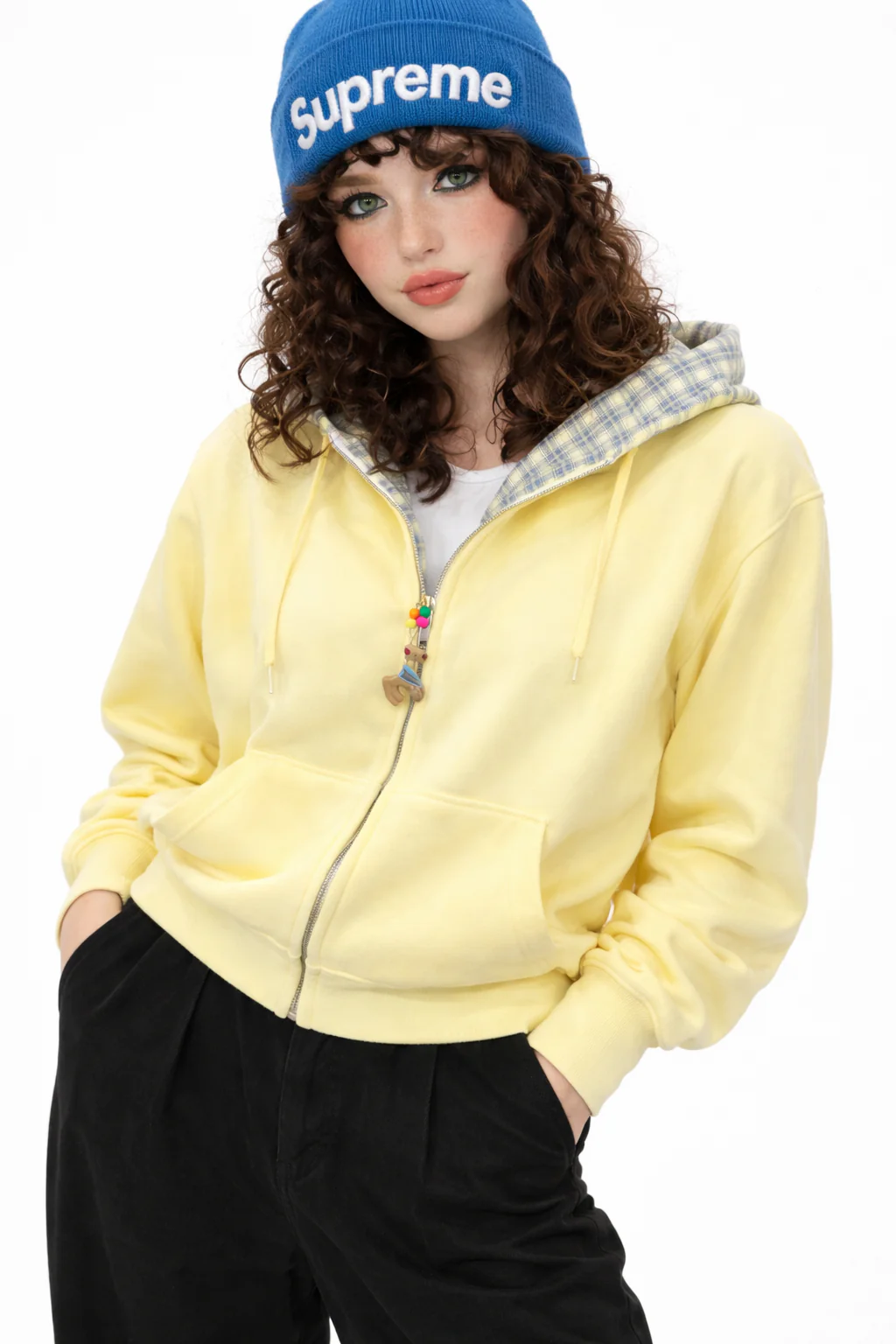 Buter Plaid Hoodie – Women's Jackets - Image 3