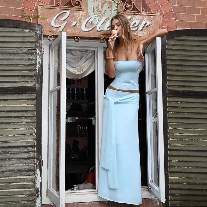 Lace Up Knot Coord – Women's Co-ords & Sets - Image 3