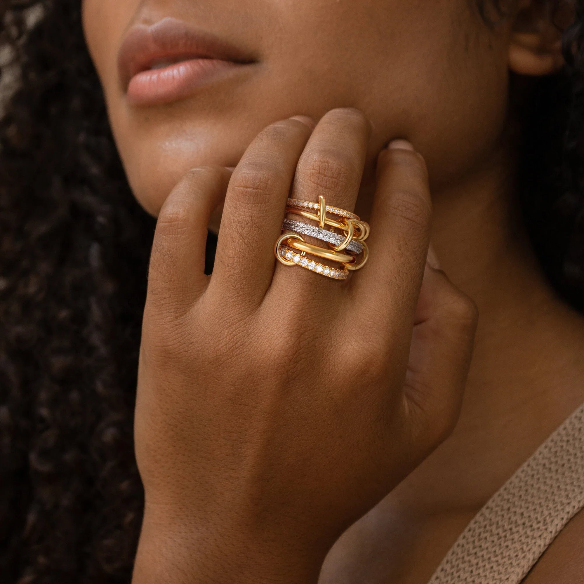Stainless Steel Multilayer Rings - Image 2
