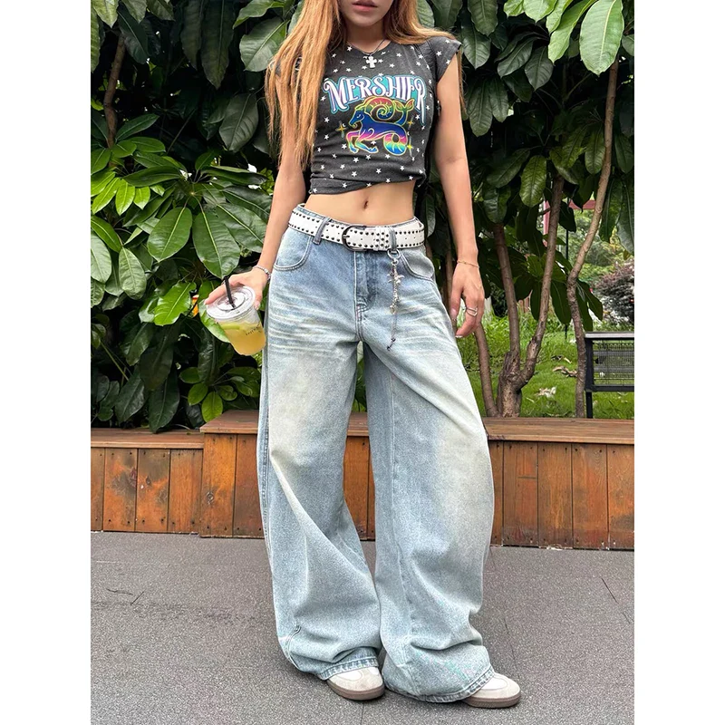 Straight Baggy Denim Trousers - XL – Women's Jeans - Image 3
