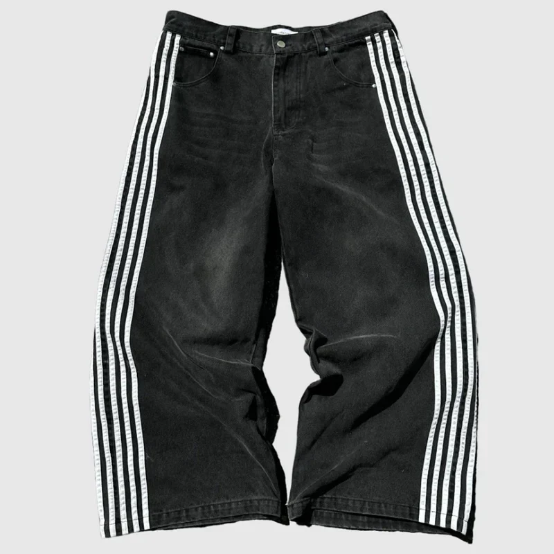Striped Denim Jeans - Image 7