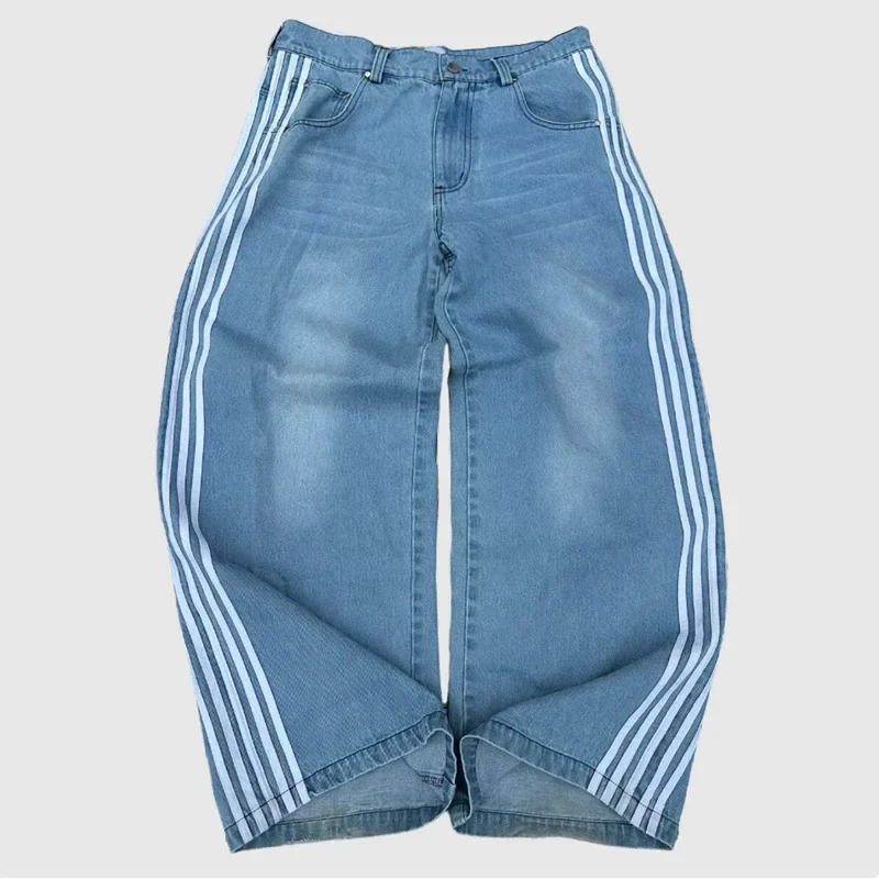 Striped Denim Jeans - Image 9