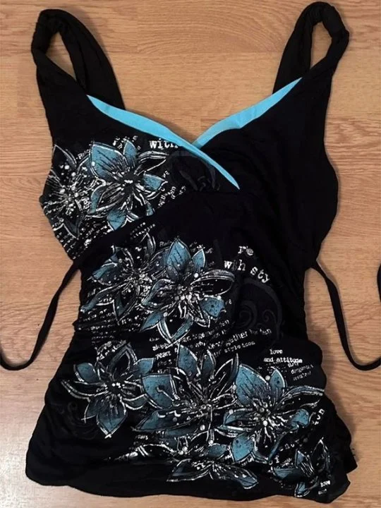 Retro Backless Top – Women's Tops - Image 5