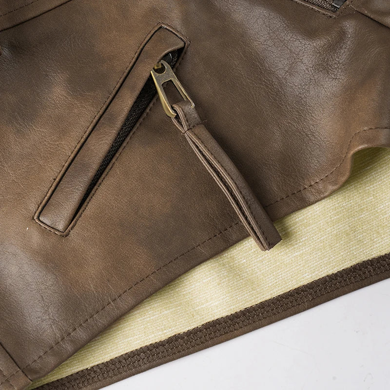 Brown Low-Waisted Shorts - Image 5