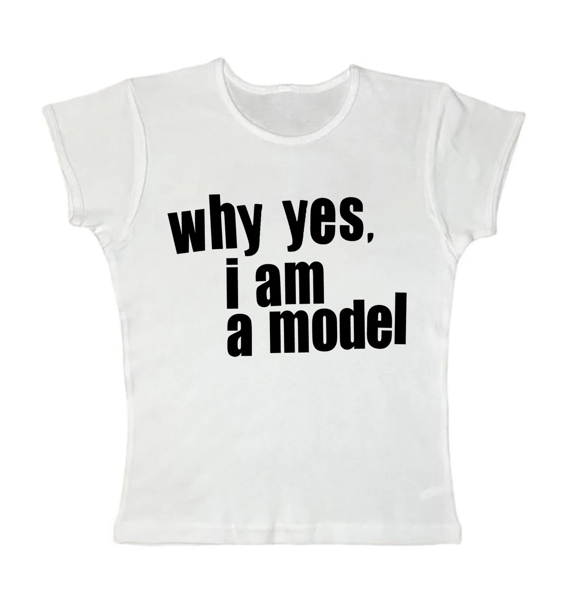 Why Yes. I am Model Baby Tee – Women's T-Shirt - Image 3
