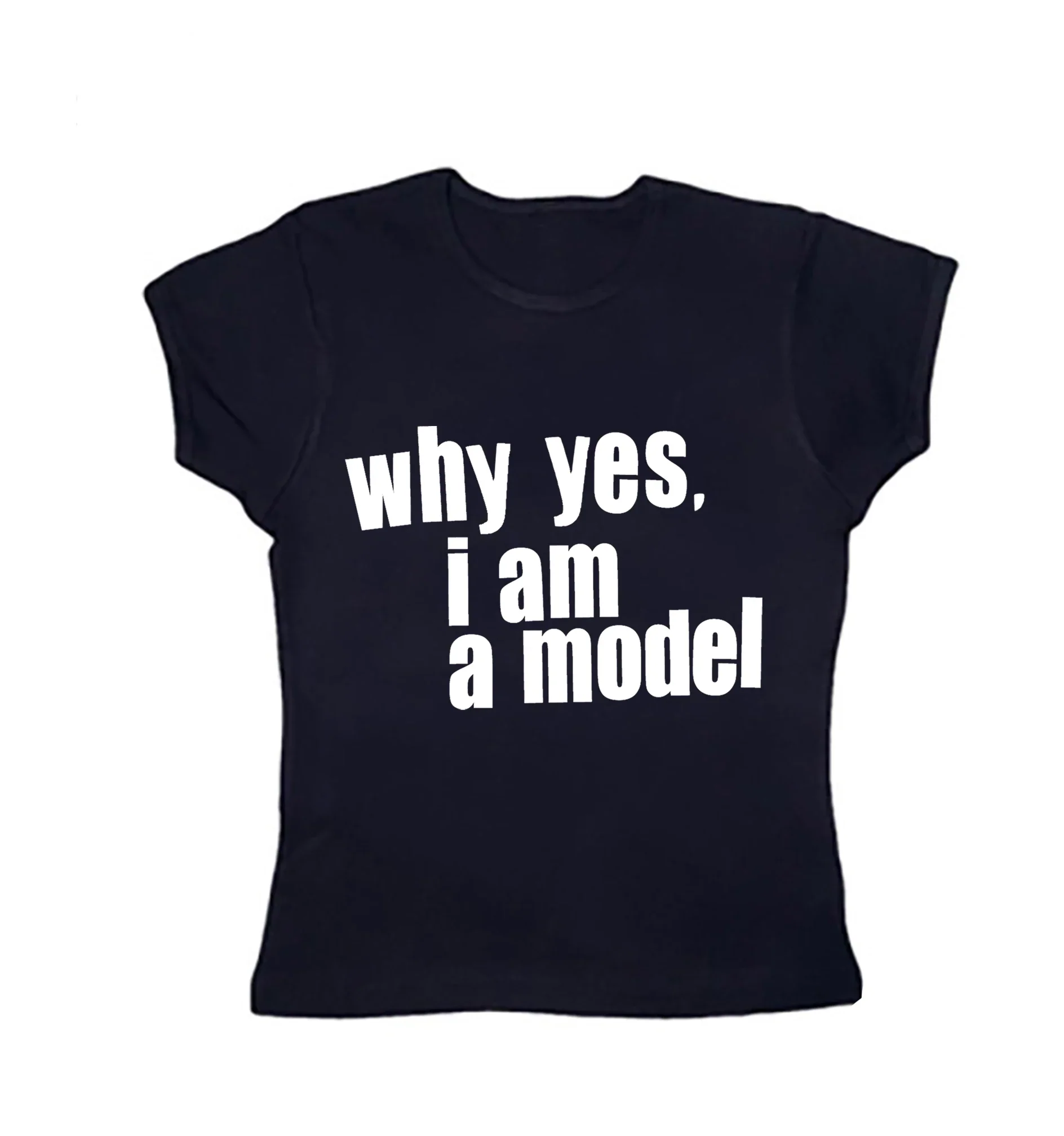 Why Yes. I am Model Baby Tee – Women's T-Shirt - Image 4