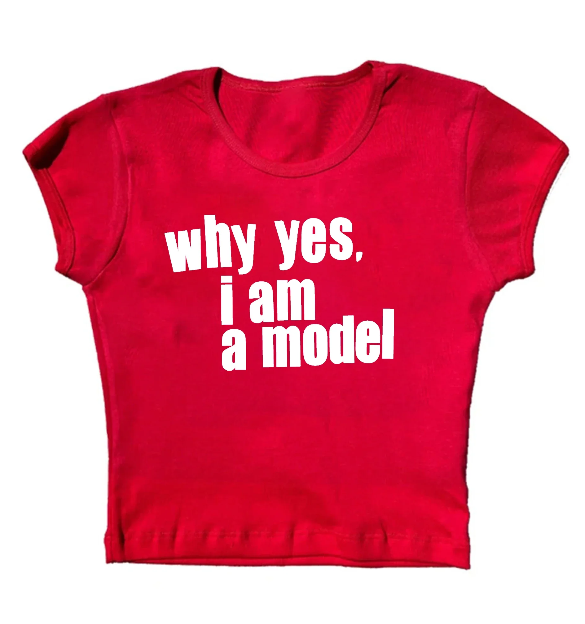 Why Yes. I am Model Baby Tee – Women's T-Shirt - Image 6